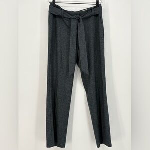 LOFT Marisa Trouser Pant with Belt Slate Grey Women’s 8P